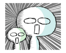 Animated White creatures sticker sticker #13818662