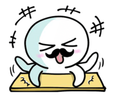 Animated White creatures sticker sticker #13818664