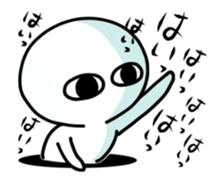 Animated White creatures sticker sticker #13818679