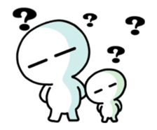 Animated White creatures sticker sticker #13818683