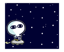 Animated White creatures sticker sticker #13818685