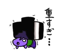 eggplantsamurai nasuzo sticker #13819036