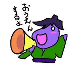 eggplantsamurai nasuzo sticker #13819043