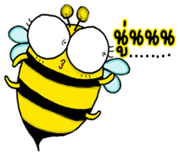 BeBe Puffy Bee sticker #13819424