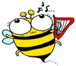 BeBe Puffy Bee sticker #13819425