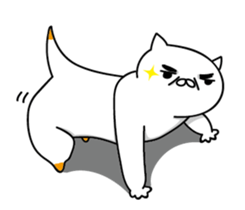 Hen and puss sticker #13819950