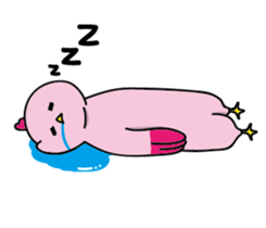 Hen and puss sticker #13819951