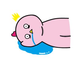 Hen and puss sticker #13819952