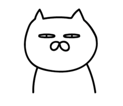 Hen and puss sticker #13819953