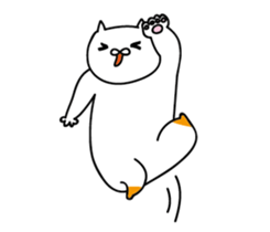 Hen and puss sticker #13819968