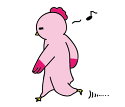 Hen and puss sticker #13819976