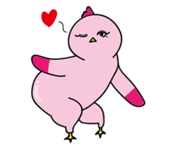 Hen and puss sticker #13819980