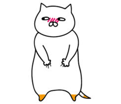 Hen and puss sticker #13819981