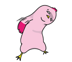 Hen and puss sticker #13819982