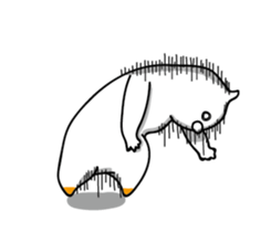 Hen and puss sticker #13819983