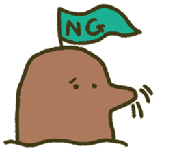 the simple mole sticker #13820620