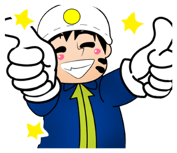 fighting workers sticker #13820863