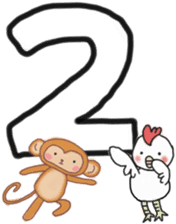 White sticker for New Year's. 2017 sticker #13822045