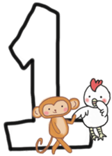 White sticker for New Year's. 2017 sticker #13822049