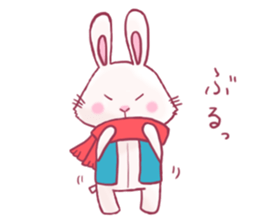 funny stuffed rabbits sticker #13822103