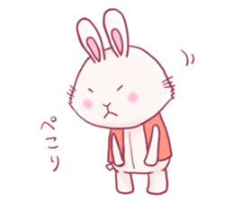 funny stuffed rabbits sticker #13822115