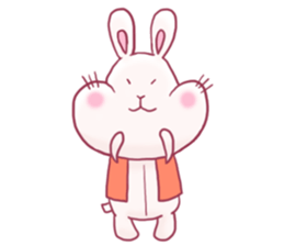 funny stuffed rabbits sticker #13822116