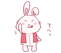 funny stuffed rabbits sticker #13822117