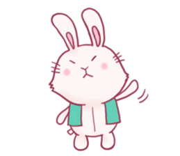 funny stuffed rabbits sticker #13822122
