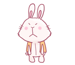 funny stuffed rabbits sticker #13822124