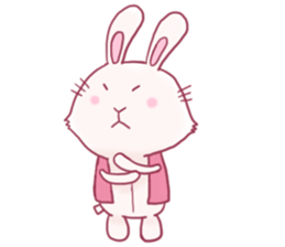 funny stuffed rabbits sticker #13822125