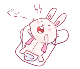 funny stuffed rabbits sticker #13822139