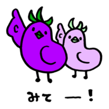 Residents of vegetables sticker #13823150