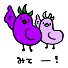 Residents of vegetables sticker #13823150