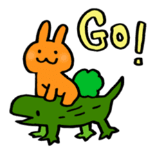 Residents of vegetables sticker #13823160