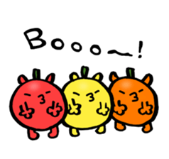 Residents of vegetables sticker #13823163