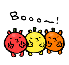 Residents of vegetables sticker #13823163