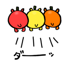 Residents of vegetables sticker #13823164