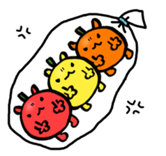 Residents of vegetables sticker #13823165