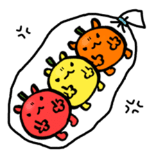 Residents of vegetables sticker #13823165