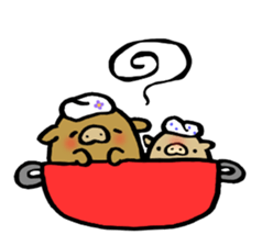 Residents of vegetables sticker #13823171