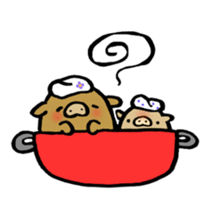 Residents of vegetables sticker #13823171