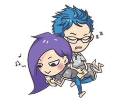 Lan x Yan second bomb (daily life) sticker #13823869