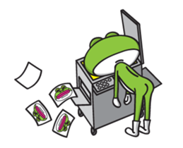 Rabbit-Ribbit Frog sticker #13824134