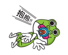 Rabbit-Ribbit Frog sticker #13824135