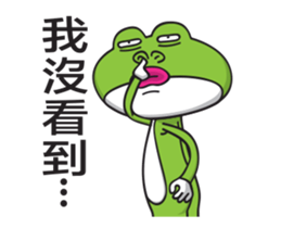 Rabbit-Ribbit Frog sticker #13824138