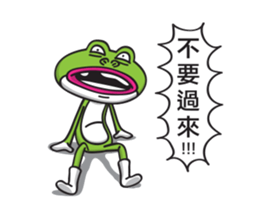 Rabbit-Ribbit Frog sticker #13824143