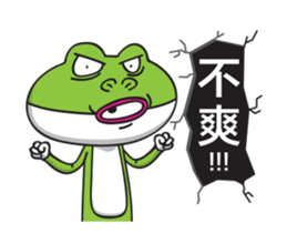 Rabbit-Ribbit Frog sticker #13824148