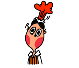 Hong and pink cat sticker #13824918