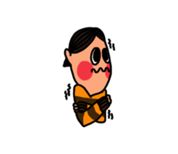 Hong and pink cat sticker #13824920