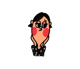 Hong and pink cat sticker #13824921